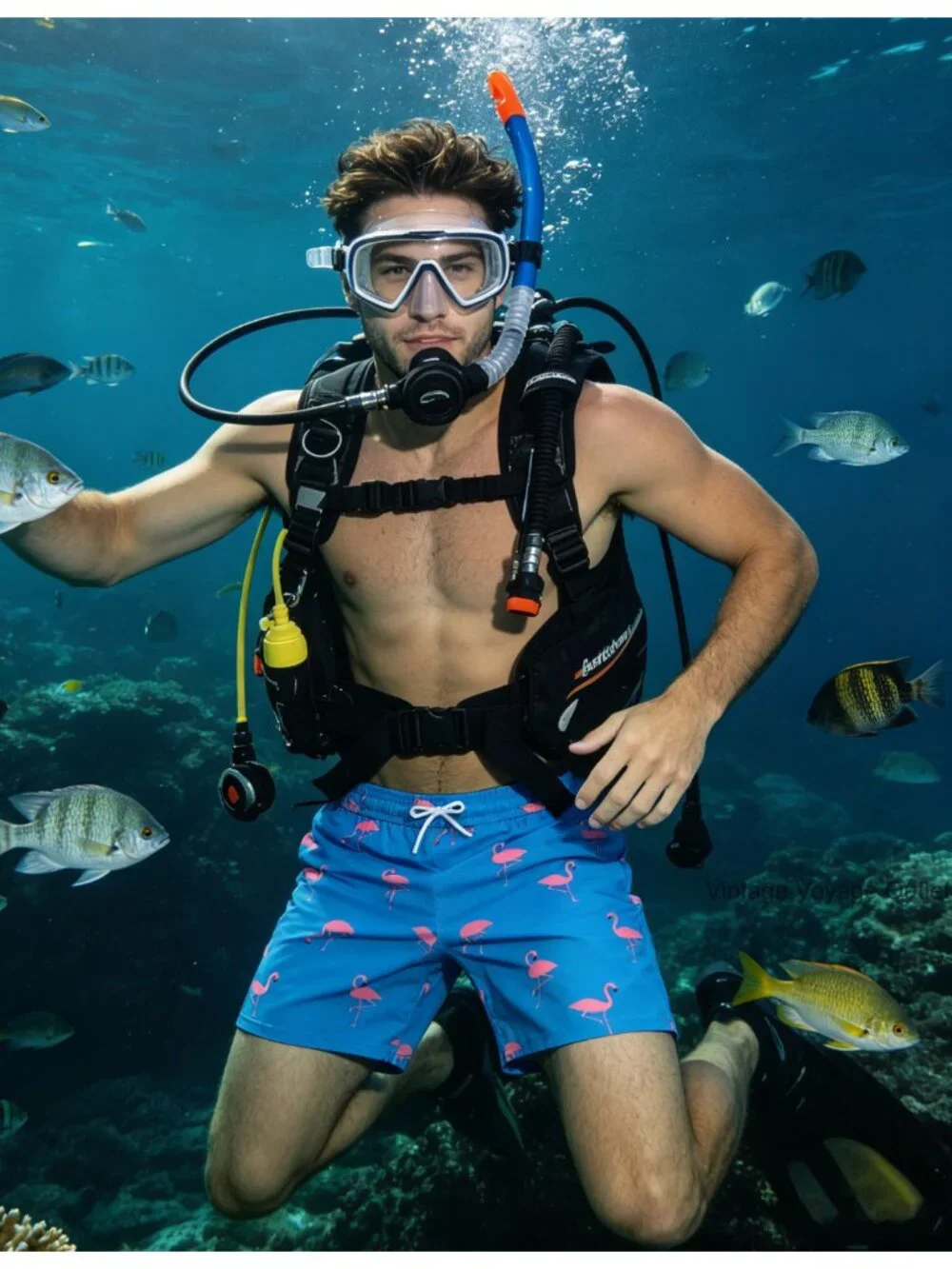 Men's Swim Trunks with Compression Liner 5